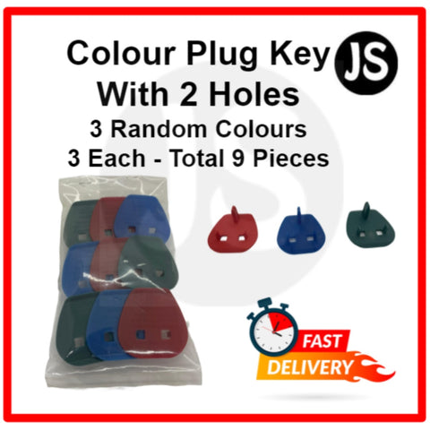 Image of Ultimate Socket Plug Key 2 Pin To 3 Pin Uk Standard Adaptor (11 Combinations) - White, Colours, Black