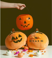 Pusheen Pumpkin Jack-O'-Lantern Squisheen Plush