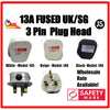 [Wholesale SG] SUM Standard UK/SG Fused 13A Socket Plug Head with Safety Mark