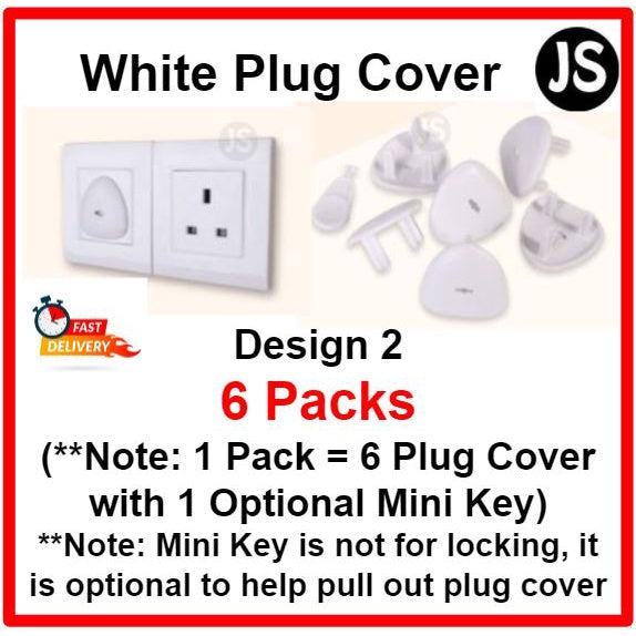 Standard UK Socket Plug Key Baby Child Safety Full Protective Cover