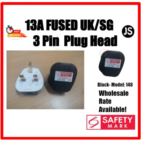 Image of [Wholesale SG] SUM Standard UK/SG Fused 13A Socket Plug Head with Safety Mark