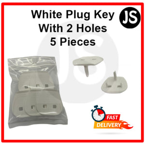 Ultimate Socket Plug Key 2 Pin To 3 Pin Uk Standard Adaptor (11 Combinations) - White, Colours, Black