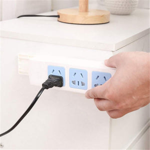 3/6/9 Pieces Adhesive Extension Socket Plug Power Strip Holder Tape